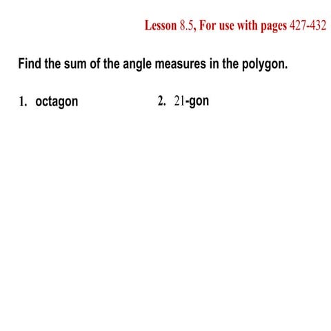 8.5 congruent polygons 1