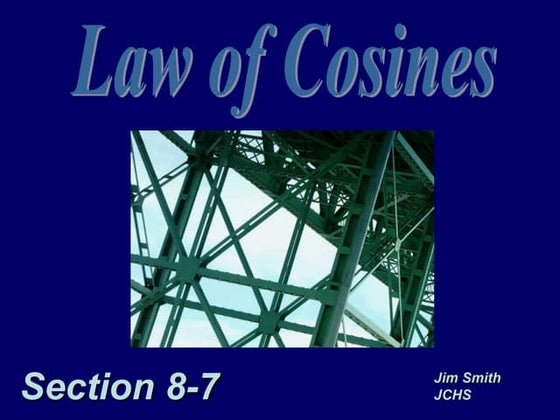 8-7 Law of Cosines.ppt