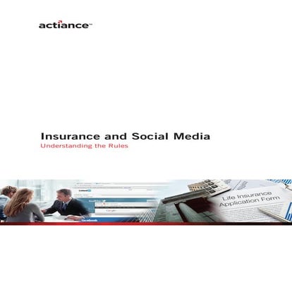 Social Media Guidelines for Insurance Industry 