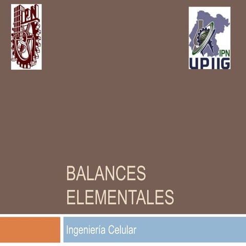 balances elementales