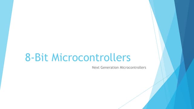 8 bit microcontrollers