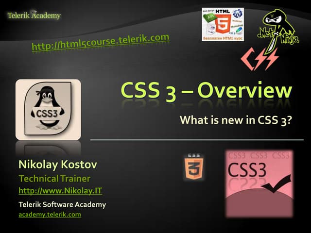 CSS 3 Overview