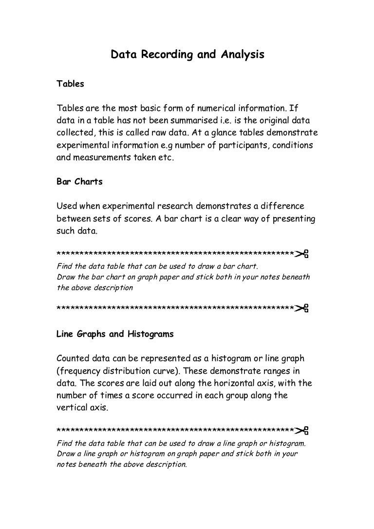 8. Data Recording Worksheet 1