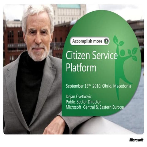 Microsoft - Central and East-Europe in the public sector - Dejan Cvetkovic