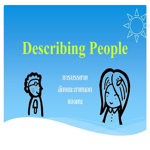 8. describing people