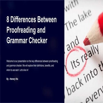8 Differences Between Proofreading-and-Grammar-Checker