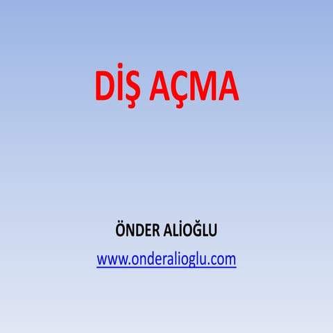 Diş Açma
