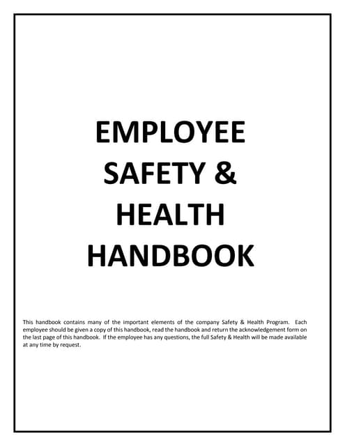 Injury and Illness Prevention Manual Handling HSE Prsentation HSE ...
