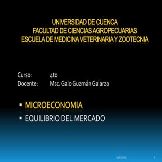 Equilibrio de mercado