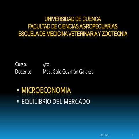 Equilibrio de mercado