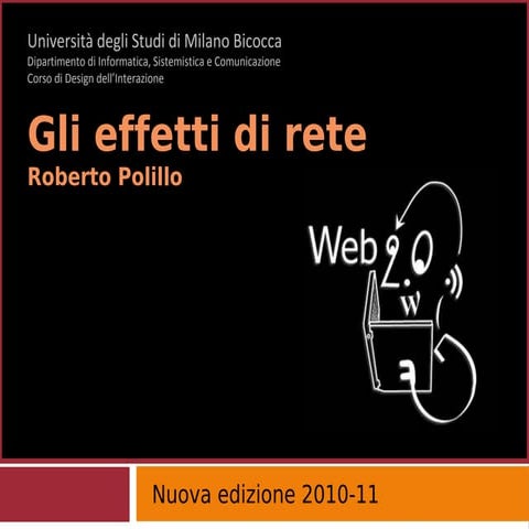 8. Gli effetti di rete