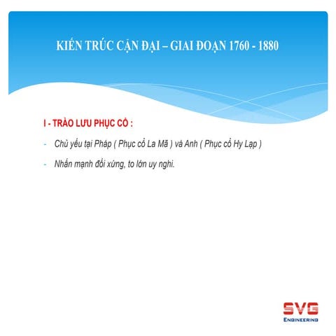 KIẾN TRÚC CẬN ĐẠI