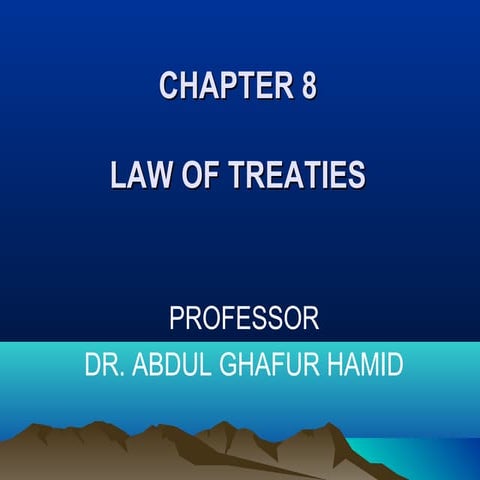 law of treaties