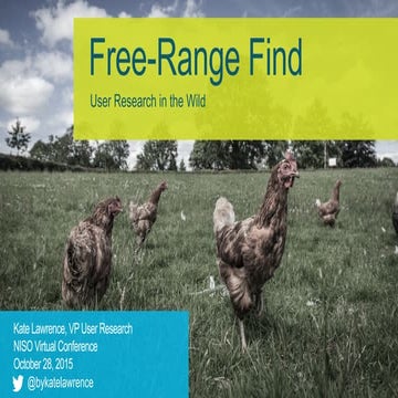 October 28, 2015 NISO Virtual Conference Interacting with Content: Improving ...