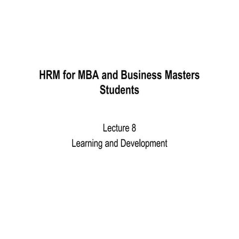 8-Learning and Development.ppt..........