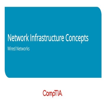 comptia A+ Core 1 - Various Types Of Network Cables And Connectors | PDF