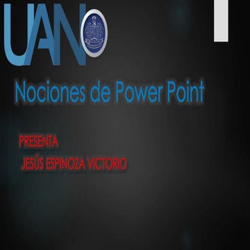 8 nociones de Powerpoint- Jesus