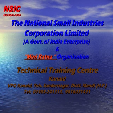 NSIC START UPS BUSSNIESS IDEAS REQUIRED FOR