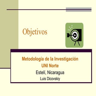 Objetivos en una investigacion