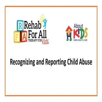 8 recognizing and reporting child abuse