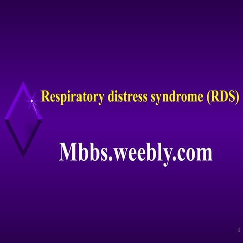 Respiratory Distress Syndrome (Rds)