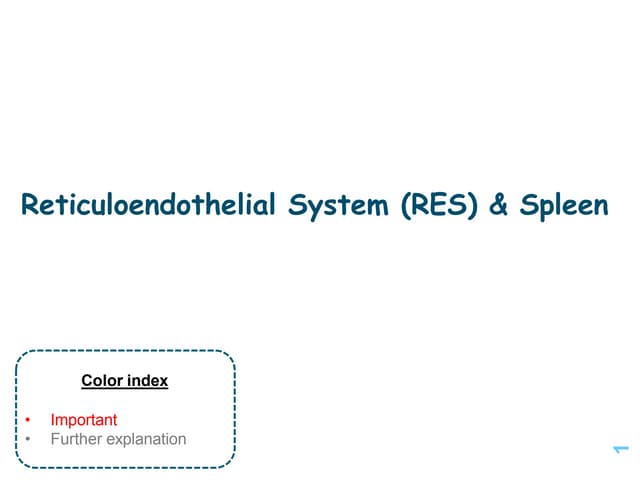 Reticuloendothelial System | PPTX