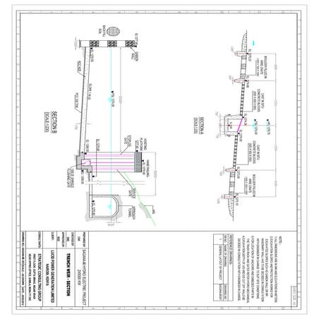 8 section of trench weir