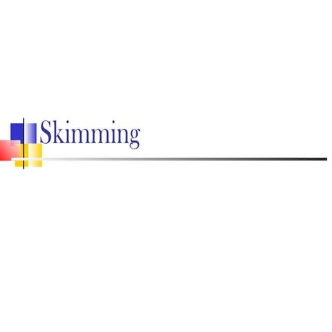 skimming