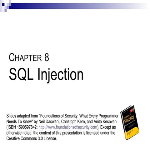 8 sql injection | PPT