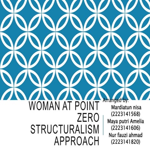 study reading novel (woman at point zero)- structuralism approach