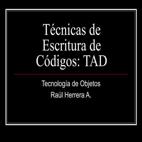 8. técnicas de escritura de códigos