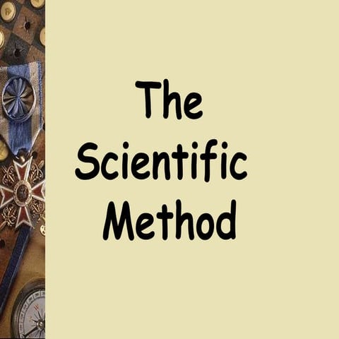 8 The Scientific Method Summary