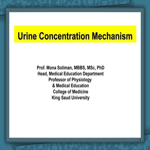 8- Urine concentration and dilution.ppt , zoology students, university of delhi