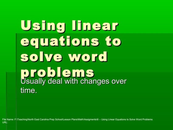 Solving equations using the balancing method | PPT