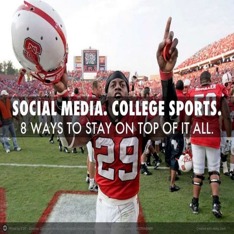 8 Ways to Get a Handle on College Sports Social Media.
