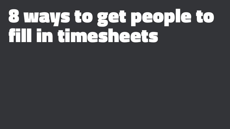 timesheet reminder