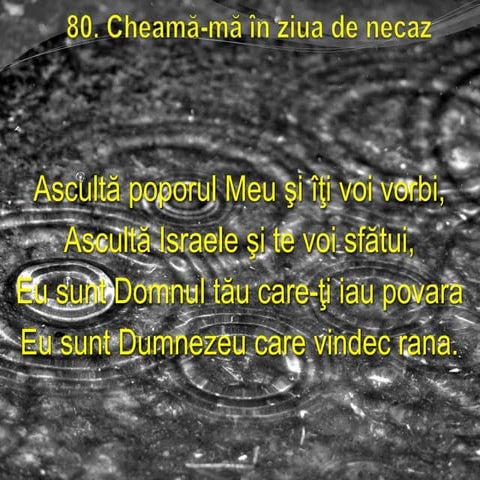 80. cheamă mă în ziua de necaz | PPTX