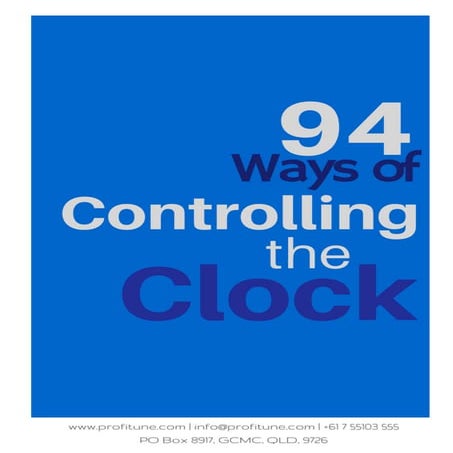 94 Ways of Controlling The Clock