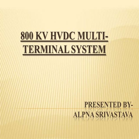 800kv multiterminal system in india