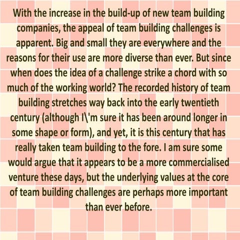 Team Building Challenges