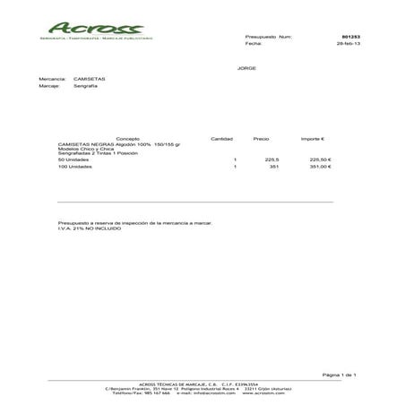 801253  jorge foto.  presupuesto de camisetas serigrafiadas