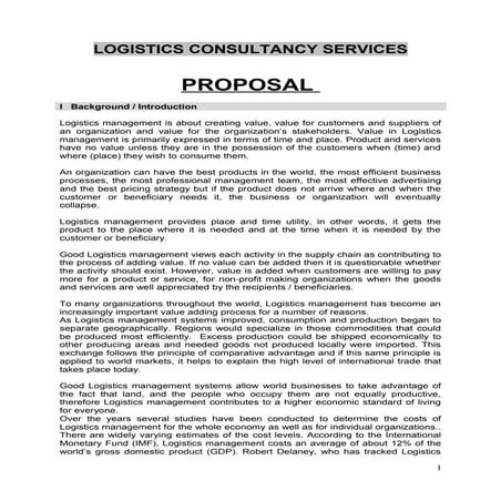 Logistics consultancy 2