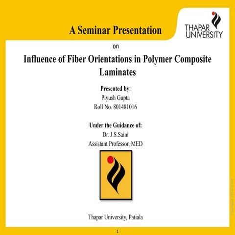 fiber orientation in polymer composites | PPTX