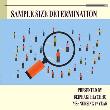 Sample size determination | PDF