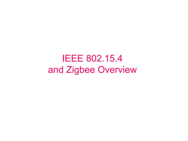 802 15-4 tutorial