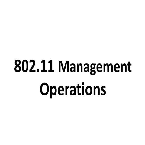 802.11 mgt-opern