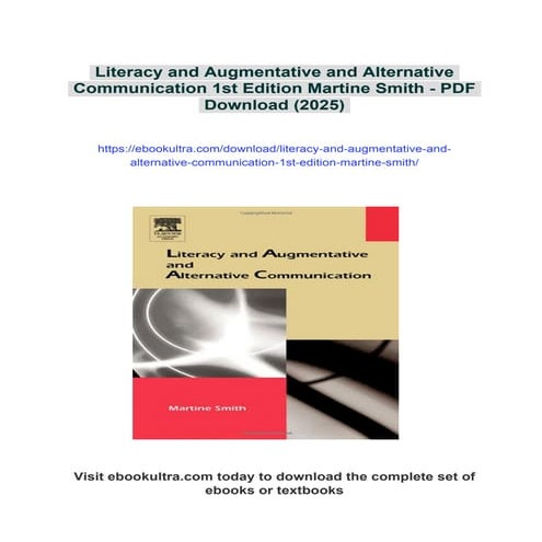 Augmentative And Alternative Communication | PDF