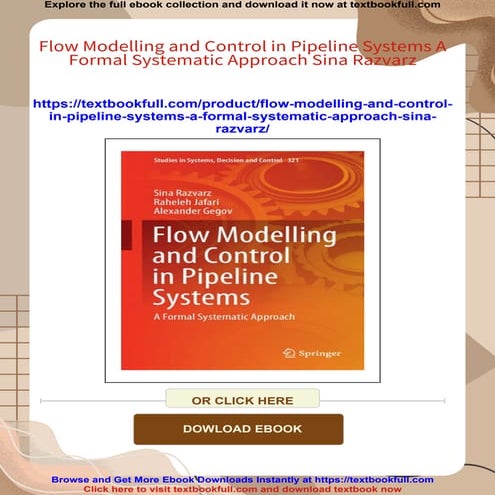 Flow Modelling and Control in Pipeline Systems A Formal Systematic Approach S...