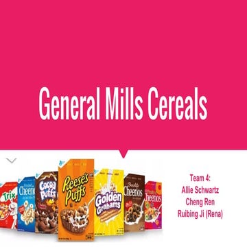 General Mills-Reveal Consumer Insights