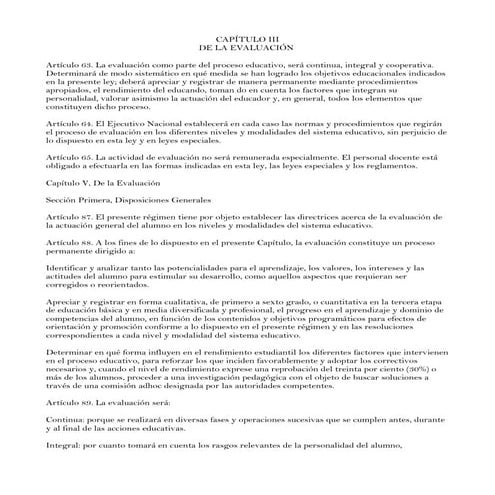 Ley general de educacion cap 6 | DOCX